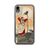 'Emperor Jimmu and the Yata Crow' by Yoshitoshi, 1880 - iPhone Case