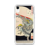 'The Monkey King and the Moon Rabbit' by Yoshitoshi, 1889 - iPhone Case