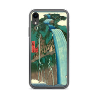 'Shimotsuke: Urami Waterfall on Mount Nikko' by Hiroshige, 1853 - iPhone Case