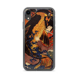 'Saito Oniwakamaru Wrestling A Giant Carp' by Kuniyoshi, ca. 1838 - iPhone Case