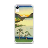 'Lake Suwa, Shinano Province' by Hiroshige, 1858 - iPhone Case