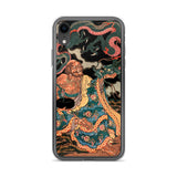 'The Sage Nagasaina Sonja Summoning A Dragon From A Bowl' by Kuniyoshi, 1836 - iPhone Case