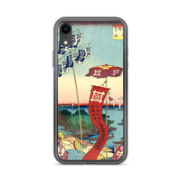 'Kanasugi Bridge and Shibaura' by Hiroshige, 1857 - iPhone Case