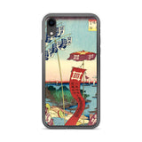 'Kanasugi Bridge and Shibaura' by Hiroshige, 1857 - iPhone Case