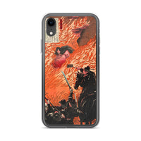 'Kamitsukeno Yatsunada Attacking Saohime's Castle' by Yoshitoshi, 1880 - iPhone Case