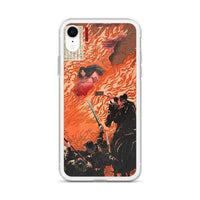 'Kamitsukeno Yatsunada Attacking Saohime's Castle' by Yoshitoshi, 1880 - iPhone Case