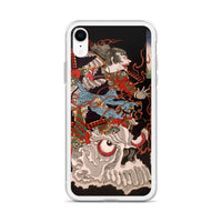 'Samurai Riding A Skull' by Yoshitoshi, 1864 - iPhone Case