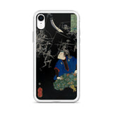 'Taro Mitsukuni Watching Skeletons Battle' by Yoshitoshi, 1865 - iPhone Case