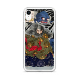 'The Black Cloud Prince Attacked By A Giant Spider' by Yoshitoshi, 1867 - iPhone Case