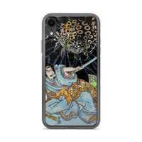 'Minamoto no Yorimitsu Is Attacked By A Demon Spider' by Kuniyoshi, ca. 1820 - iPhone Case