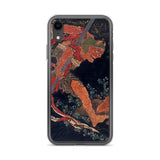 'Kobo Daishi Wards Off A Demon By Reciting The Tantra' by Hokusai, ca. 1840s - iPhone Case