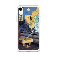 'Hachimantaro Yoshiie' by Yoshitoshi, 1886 - iPhone Case