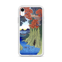 'Kai: Monkey Bridge' by Hiroshige, 1853 - iPhone Case