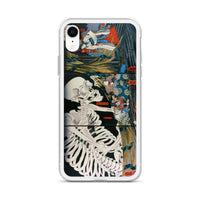 'Takiyasha the Witch and the Skeleton Spectre' (Combined Triptych) by Kuniyoshi, ca. 1844 - iPhone Case