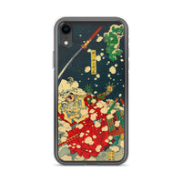 'Snow At Yoshino' (Left Panel) by Yoshitoshi, 1867 iPhone Cases