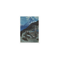 'The Matterhorn At Night' by Yoshida Hiroshi, 1925 - Sticker