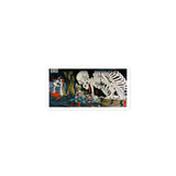 'Takiyasha the Witch and the Skeleton Spectre' (Combined Triptych) by Kuniyoshi, ca. 1844 - Sticker