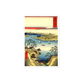 'The Tone River At Konodai' by Hiroshige, 1858 - Sticker