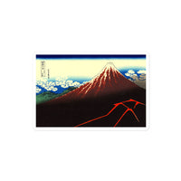 'Storm Beneath the Summit' by Hokusai, ca. 1830 - Sticker