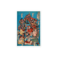 'One Hundred And Eight Heroes of the Shuihuzhuan' (Print 4) by Kuniyoshi, ca. 1830 - Sticker