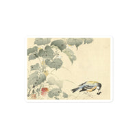 'Bird With Caterpillar' by Imao Keinen, 1892