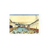 'Nihonbashi Bridge in Edo' by Hokusai, ca. 1830