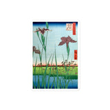 'Horikiri Iris Garden' by Hiroshige, 1857 - Sticker