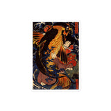 'Saito Oniwakamaru Wrestling A Giant Carp' by Kuniyoshi, ca. 1838 - Sticker