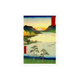 'Lake Suwa, Shinano Province' by Hiroshige, 1858 - Sticker