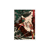 'Princess Kamigashi Attacking An Earth Spider' by Kuniyoshi, 1855 - Sticker