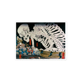 'Takiyasha the Witch and the Skeleton Spectre' (Middle And Right Panels) by Kuniyoshi, ca. 1844