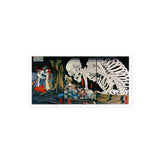 'Takiyasha the Witch and the Skeleton Spectre' (Combined Triptych) by Kuniyoshi, ca. 1844 - Sticker