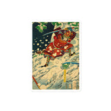 'Snow At Yoshino' by Yoshitoshi, 1867 - Sticker