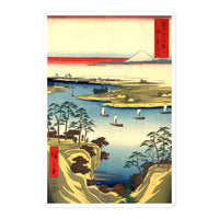 'The Tone River At Konodai' by Hiroshige, 1858 - Sticker