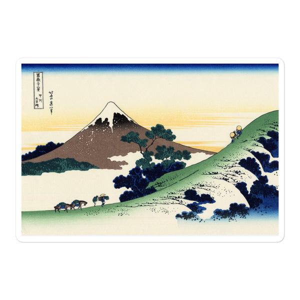 'Inume Pass in Kai Province' by Hokusai, ca. 1830 - Sticker