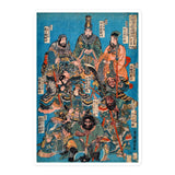 'One Hundred And Eight Heroes of the Shuihuzhuan' (Print 1) by Kuniyoshi, ca. 1830 - Sticker