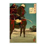 'Moonlight Patrol' by Yoshitoshi, ca. 1885 - Sticker