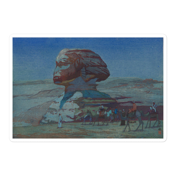 'The Sphinx At Night' by Yoshida Hiroshi, 1925 - Sticker