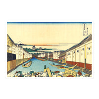 'Nihonbashi Bridge in Edo' by Hokusai, ca. 1830