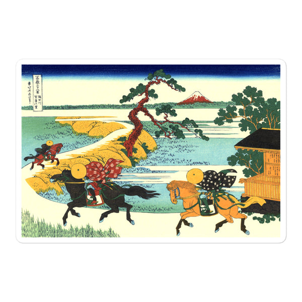 'The Sumida River at Sekiya Village' by Hokusai, ca. 1830