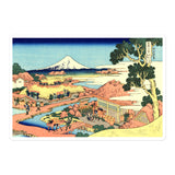 'A View of Fuji from the Tea Plantation of Katakura in Suruga Province' by Hokusai, ca. 1831