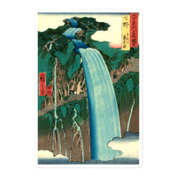 'Shimotsuke: Urami Waterfall on Mount Nikko' by Hiroshige, 1853 - Sticker