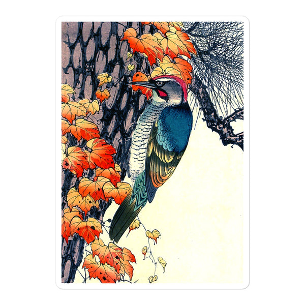 'Woodpecker' by Imao Keinen, ca. 1891