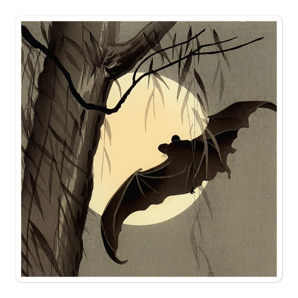 'Bats Under A Full Moon' by Ohara Koson, ca. 1910