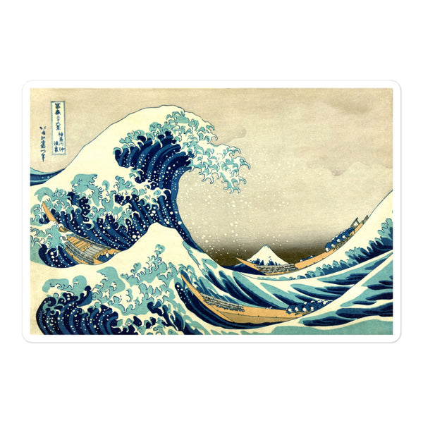 'The Great Wave Off Kanagawa' by Hokusai, ca. 1830 - Sticker