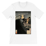 'Benkei Calming The Waves At Daimotsu Bay' by Yoshitoshi, ca. 1885 - T-Shirts