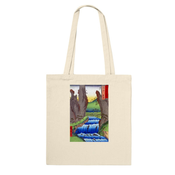 'Bichu: Go Valley' by Hiroshige, 1853 - Tote Bag