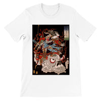 'Samurai Riding A Skull' by Yoshitoshi, 1864 - T-Shirt