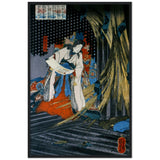 'Takiyasha the Witch and the Skeleton Spectre' (Left Panel) by Kuniyoshi, ca. 1844 - Wall Art