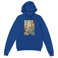 'Sukiyagashi in Tokyo' by Hiroshige, 1858 - Hoodie